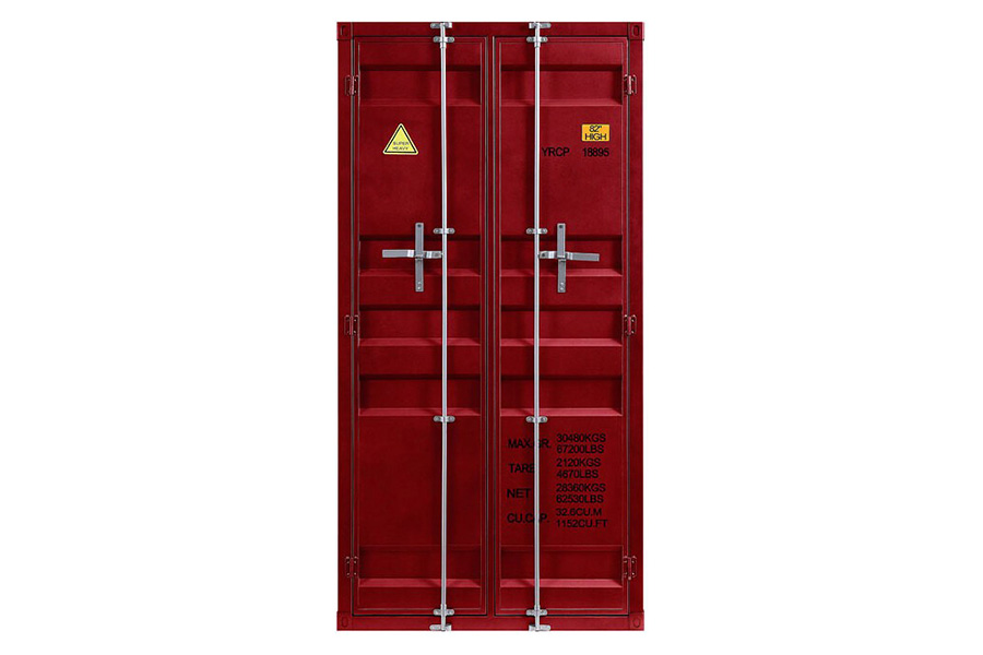 ACME Cargo Youth Double Door Wardrobe - Red