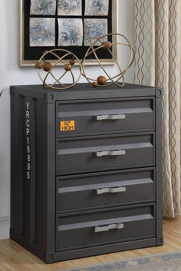 ACME Cargo Chest with 4 Drawers - Gunmetal