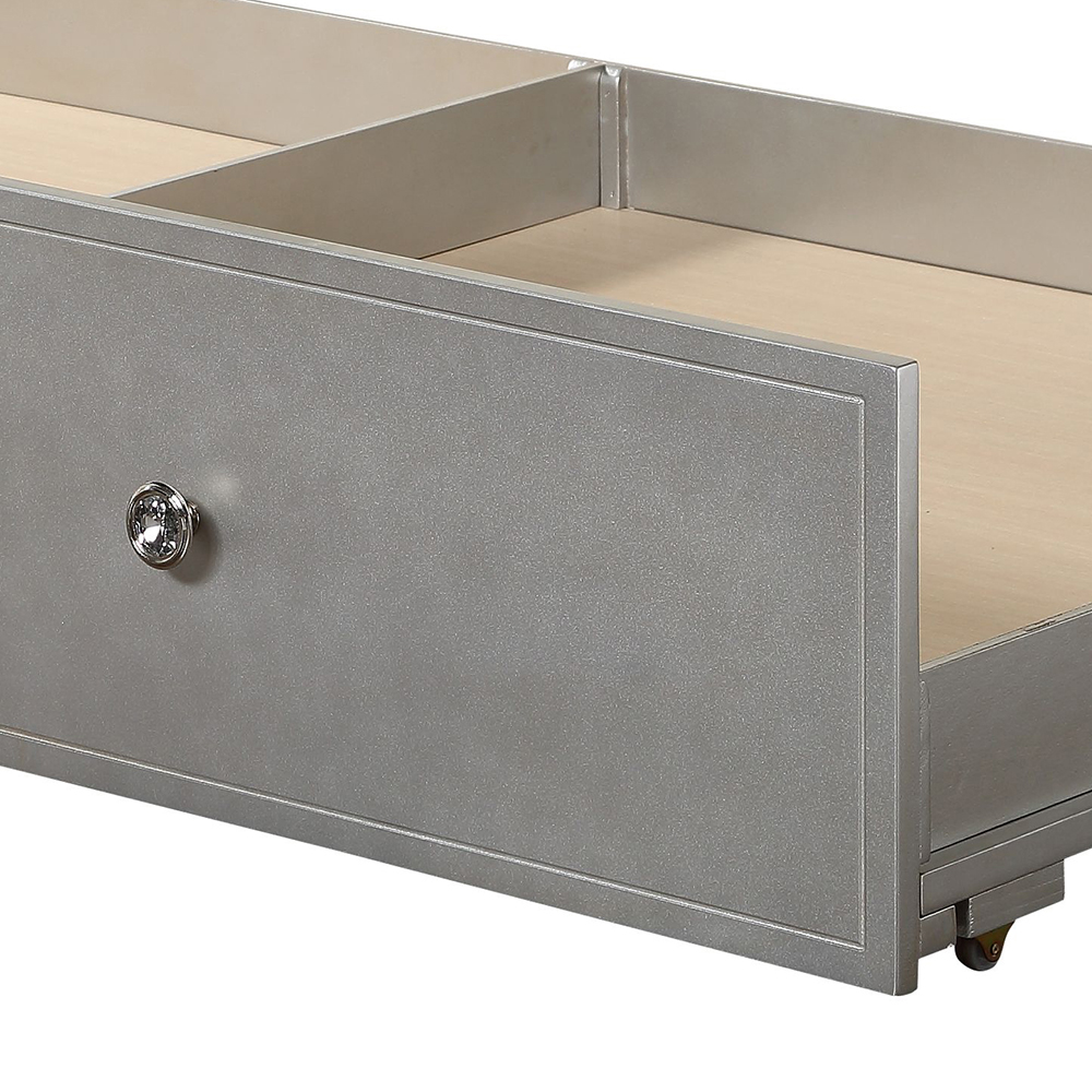 ACME - Varian Trundle (Twin) in Silver