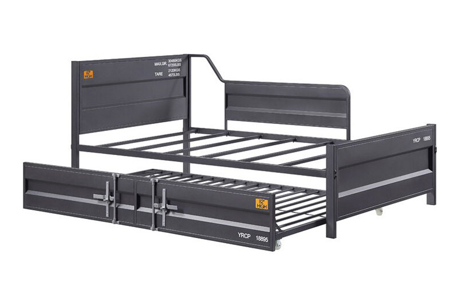 ACME Cargo Youth Daybed with Trundle - Gunmetal