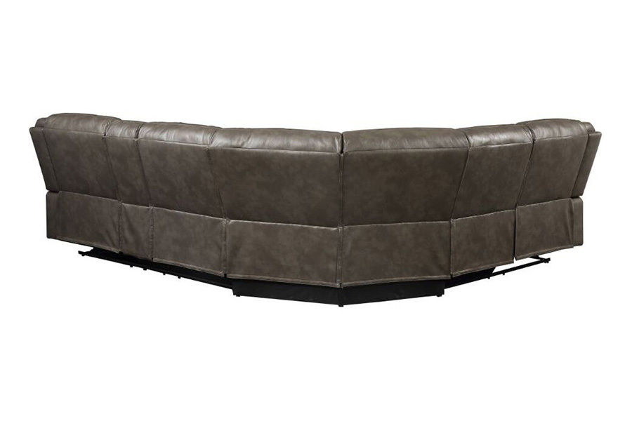 ACME Tavin Motion Sectional Sofa - Taupe Leather