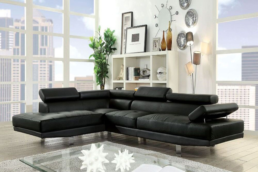 ACME Connor Sectional Sofa - Black