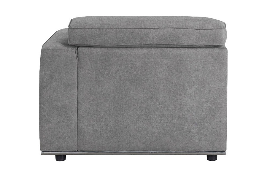 ACME - Alwin Modular with RF Chaise in Dark Gray