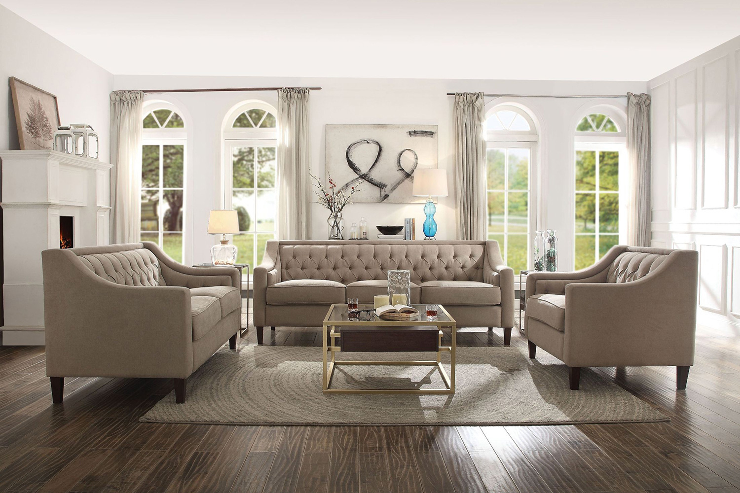 ACME - Suzanne Chair in Beige