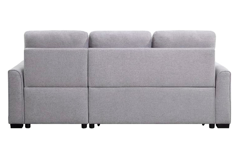 ACME - Amboise Reversible Sectional Sofa with Sleeper/Storage in Light Gray