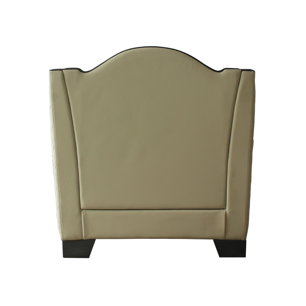 ACME - House Beatrice Chair with Pillow in Beige /Black/Charcoal