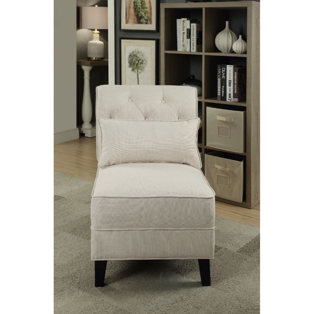 ACME - Susanna Accent Chair in Cream Linen