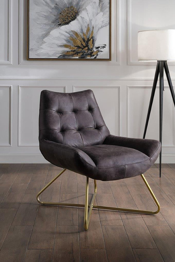 ACME - Dhalsim Accent Chair in Antique Ebony