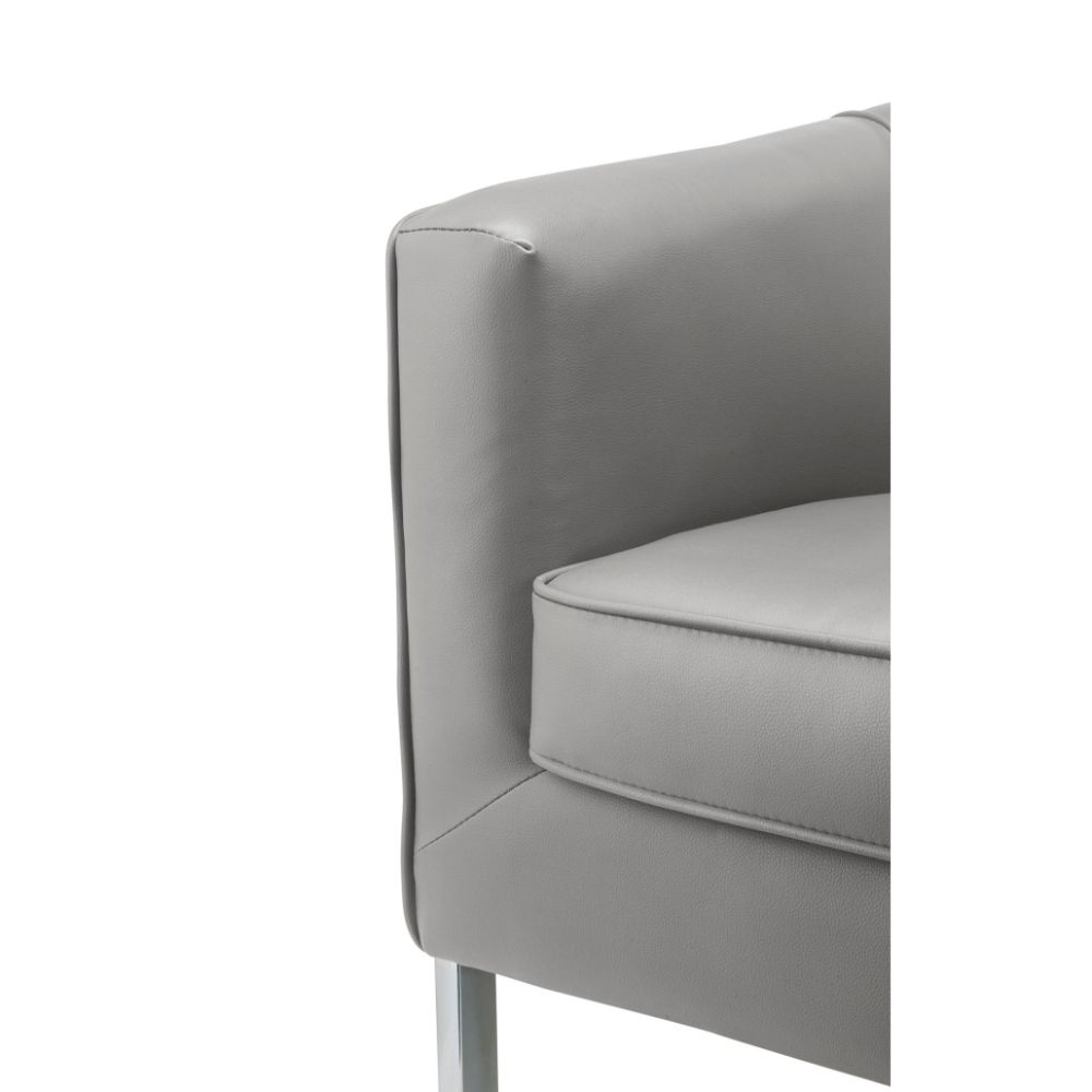 ACME - Tiarnan Accent Chair in Vintage Gray/Chrome