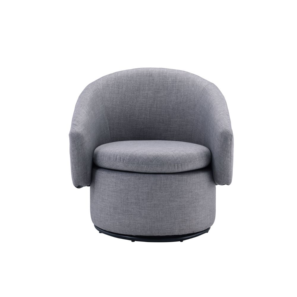 ACME - Joyner Accent Chair in Pebble Gray Linen