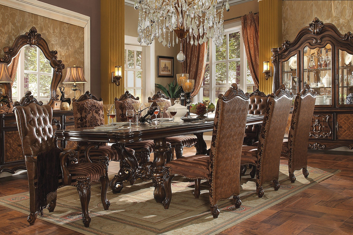 ACME - Versailles Extendable Rectangular Dining Table