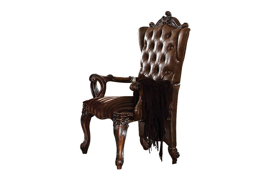 ACME Versailles Arm Chair (Set-2) - Light Brown/Cherry Oak