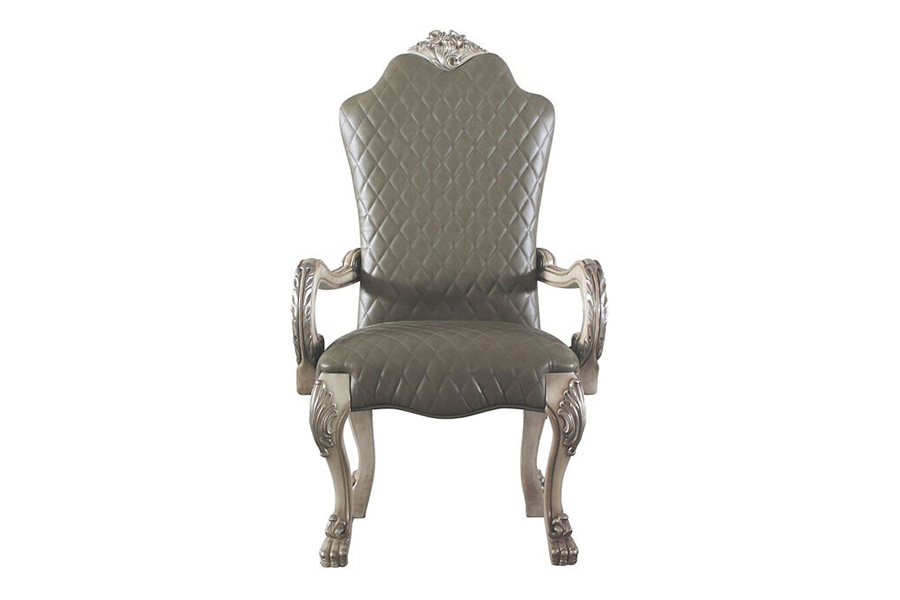 ACME - Dresden Arm Chair (Set-2) in Vintage Bone White
