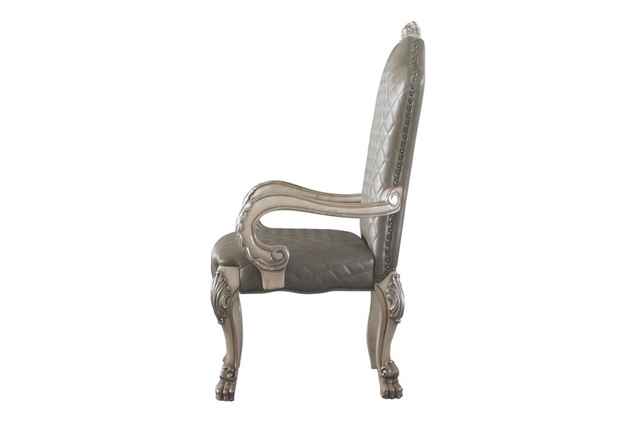 ACME - Dresden Arm Chair (Set-2) in Vintage Bone White