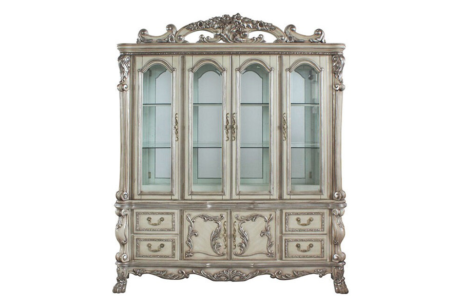 ACME Dresden Buffet & Hutch - Vintage Bone White