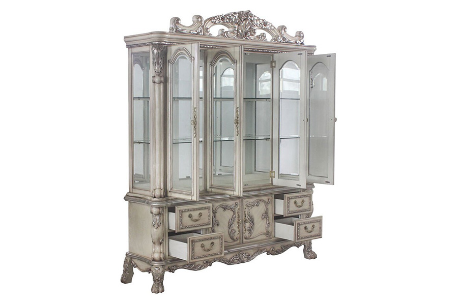 ACME Dresden Buffet & Hutch - Vintage Bone White