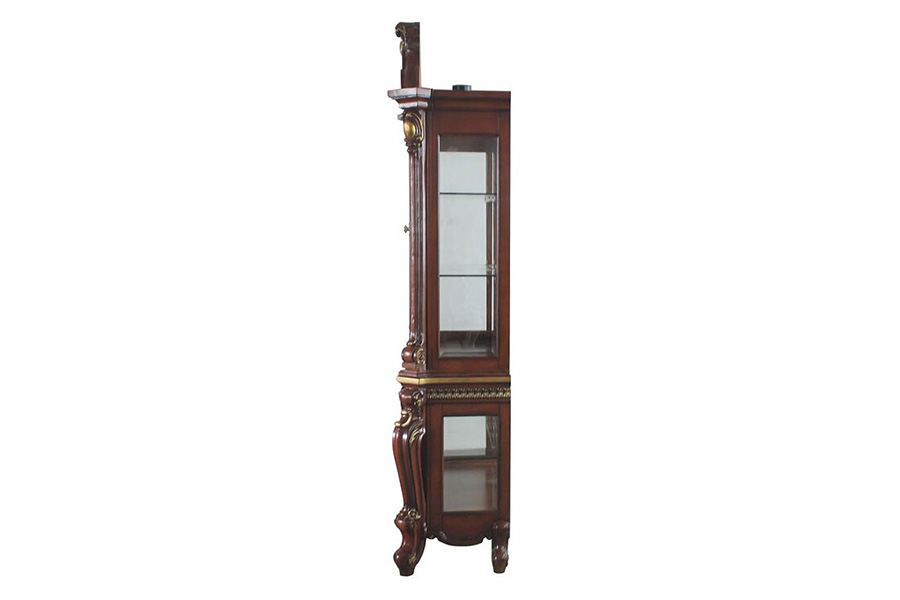 ACME Picardy Curio Cabinet - Cherry Oak
