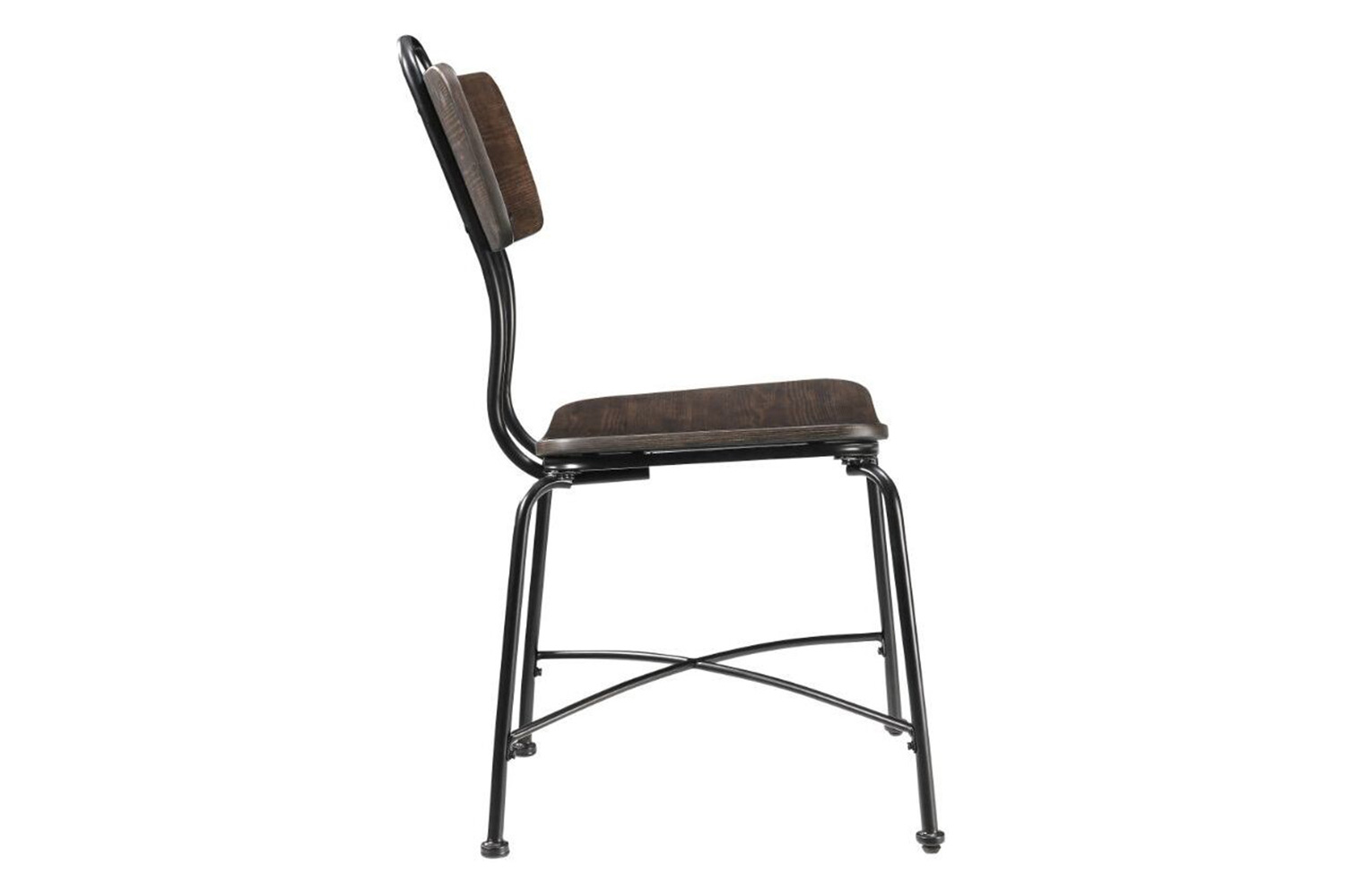 ACME - Garron Side Chair (Set-2) in Walnut/Black