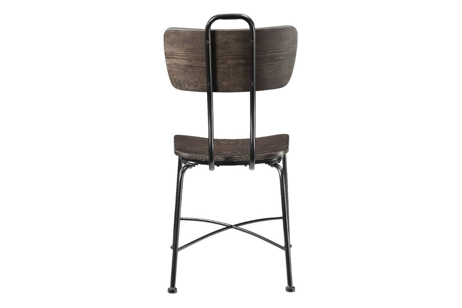 ACME - Garron Side Chair (Set-2) in Walnut/Black