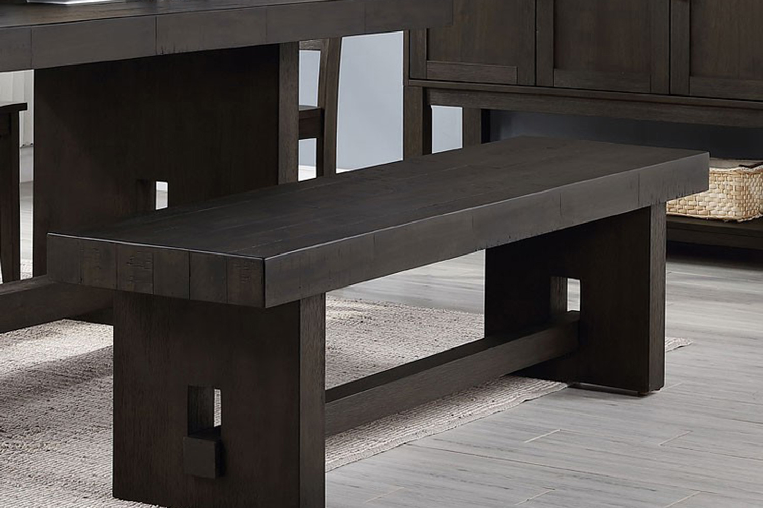 ACME - Haddie Bench in Distressed Walnut