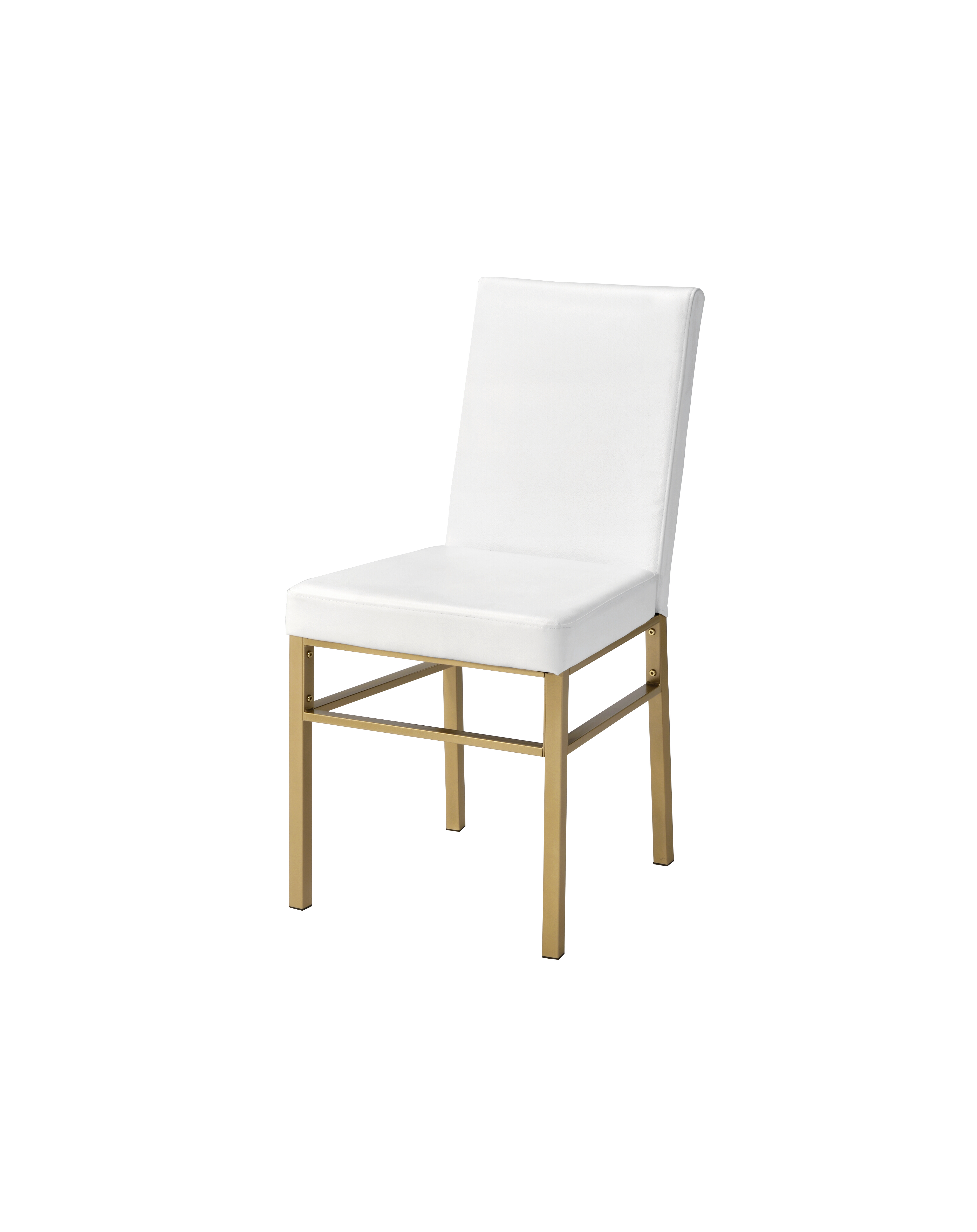 ACME - Entropy Dining Table in PU/Ash Oak/Champagne