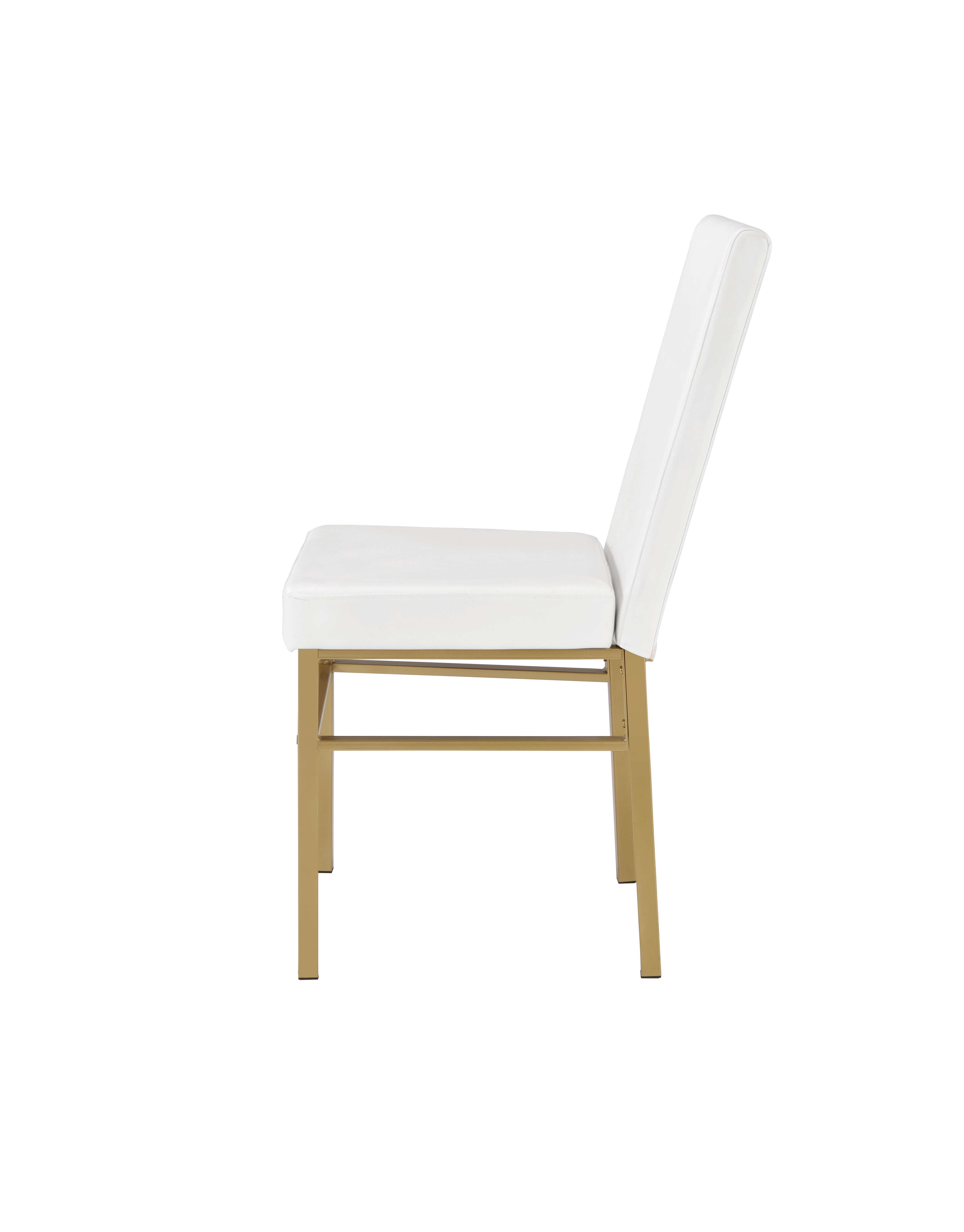 ACME - Entropy Dining Table in PU/Ash Oak/Champagne
