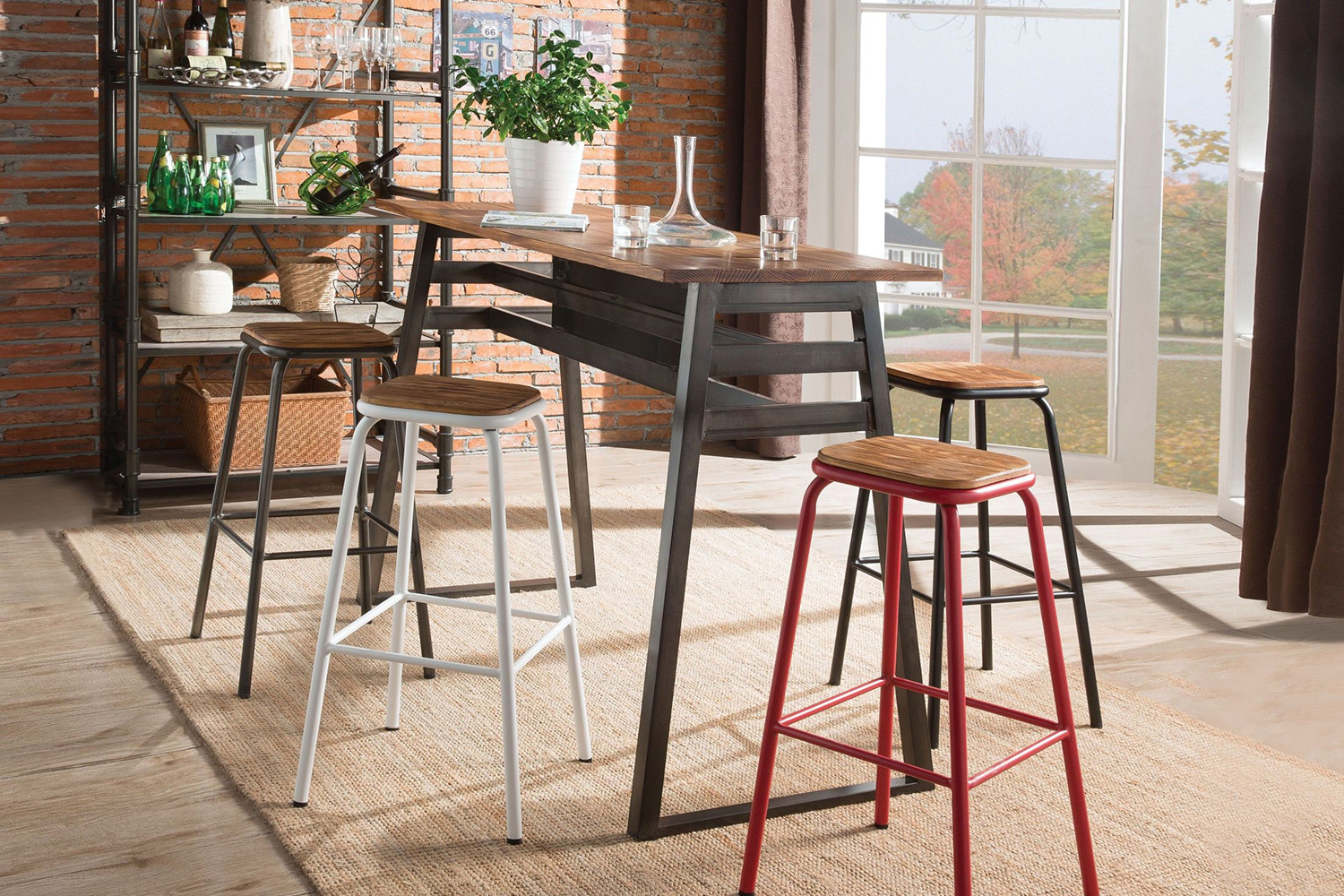 ACME - Scarus Bar Stool Set of 2