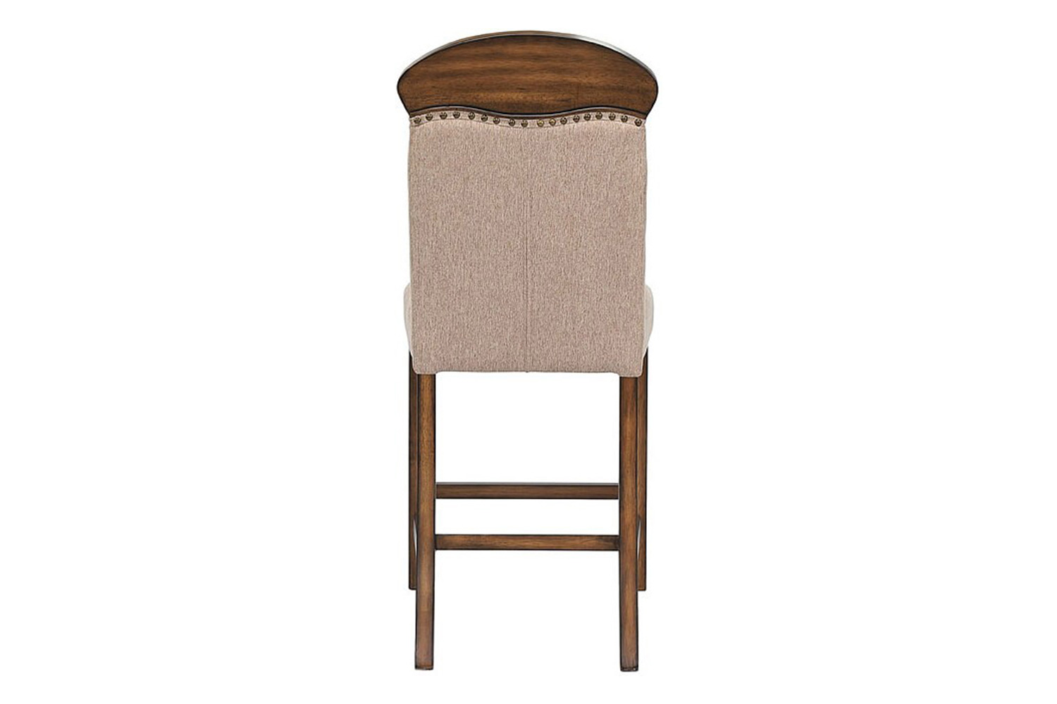 ACME - Maurice Counter Height Chair (Set-2) in Linen/Oak