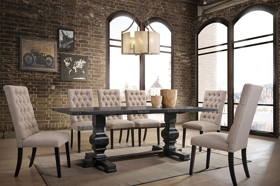 ACME - Morland Dining Table in Vintage Black