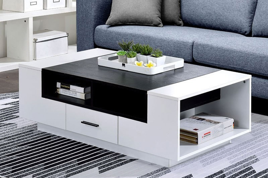ACME - Armour Coffee Table in White/Black