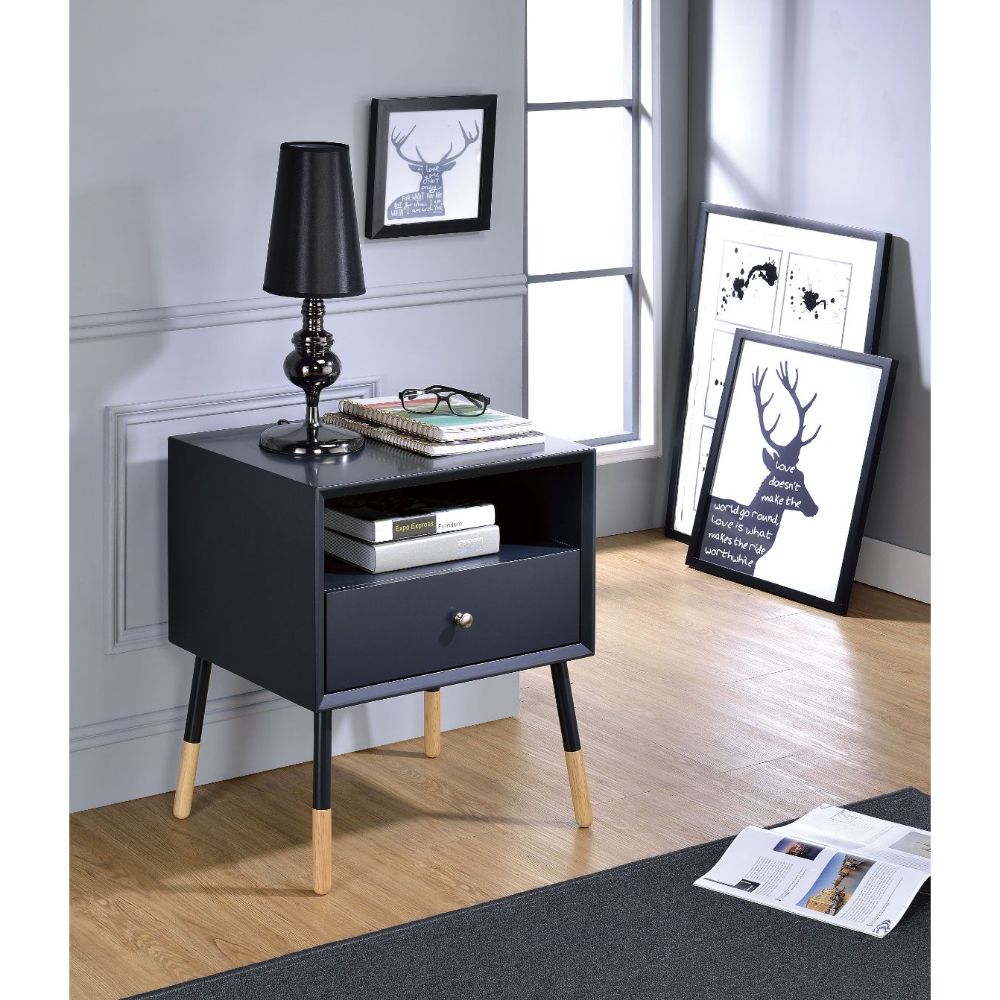 ACME Sonria II End Table - Black/Natural