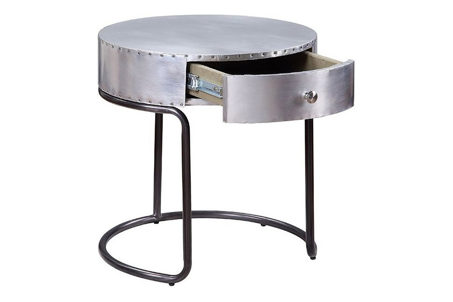 ACME - Brancaster End Table in Aluminum (84882)