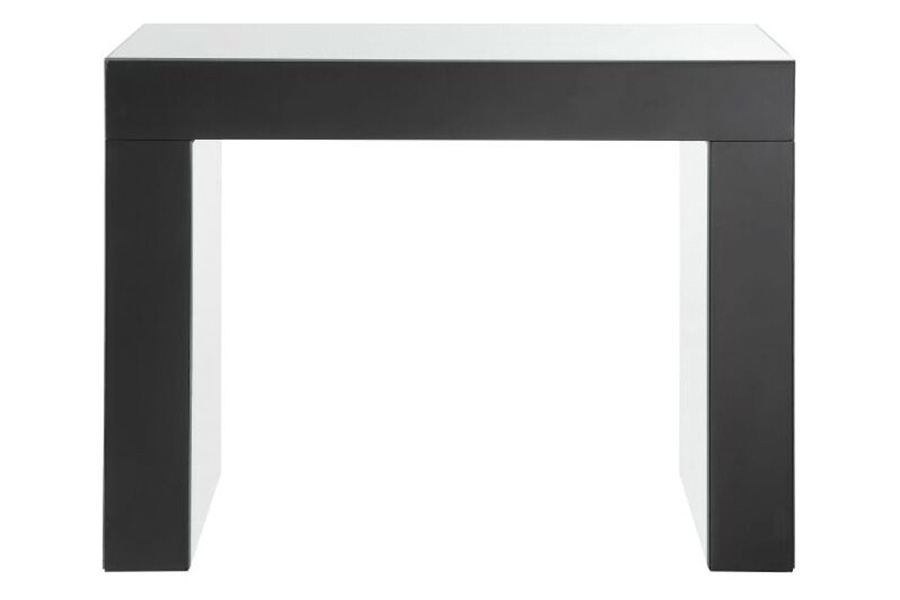 ACME - Nysa Vanity Desk in Mirrored/Faux Crystals (90159)