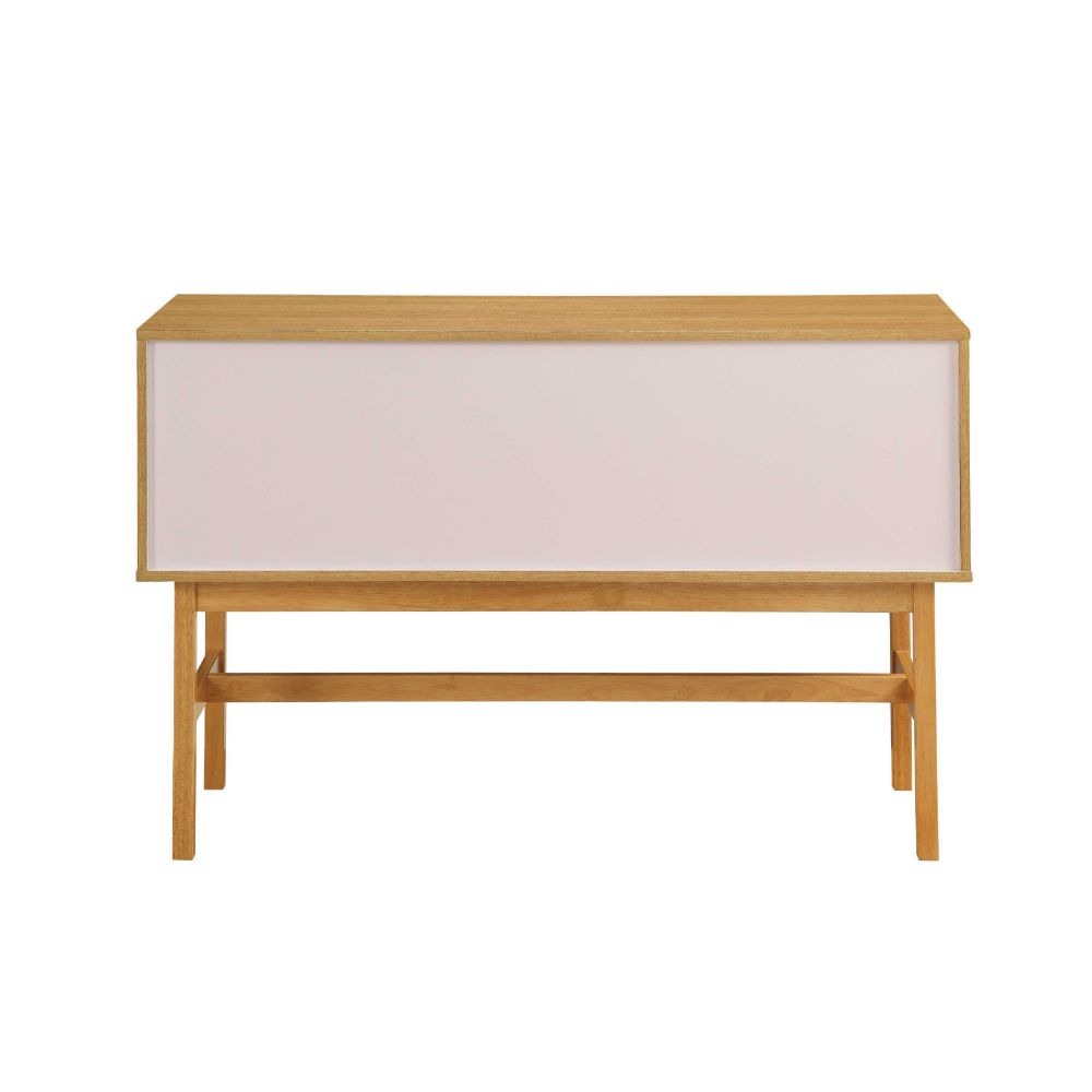 ACME - Stania Accent Table in Natural/Ivory