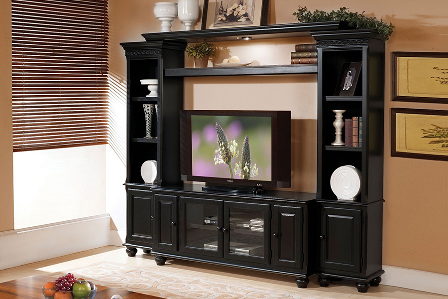 ACME - Ferla TV Stand in Black