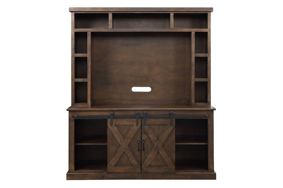ACME - Aksel Entertainment Center (Include 91617Fir) in Walnut