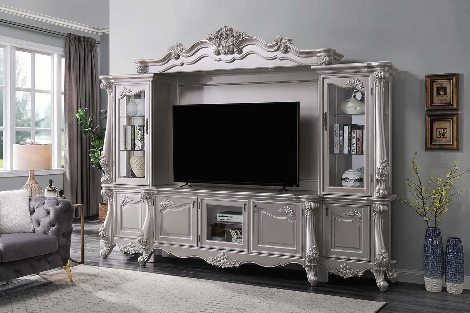 ACME - Bently Entertainment Center in Champagne