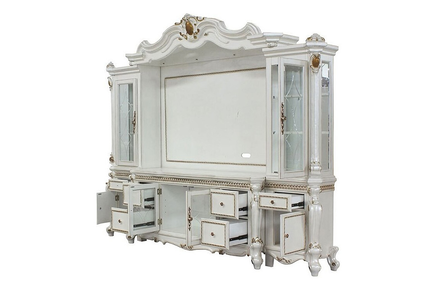 ACME Picardy Entertainment Center - Antique Pearl