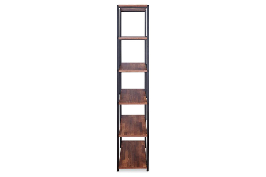 ACME - Sara Bookshelf in Walnut/Sandy Black (92406)