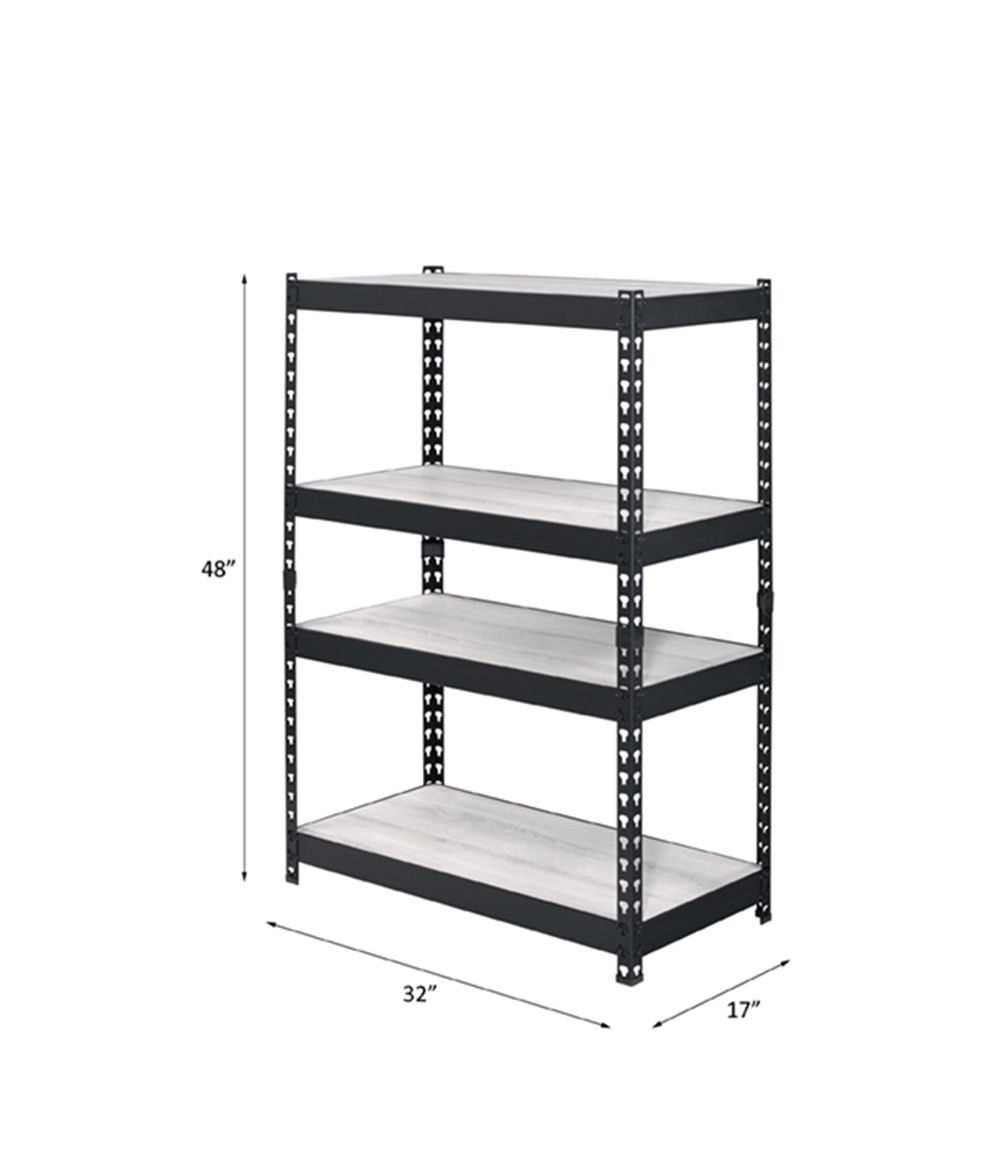 ACME Decmus Bookshelf - Natural/Black, 48"H (92784)