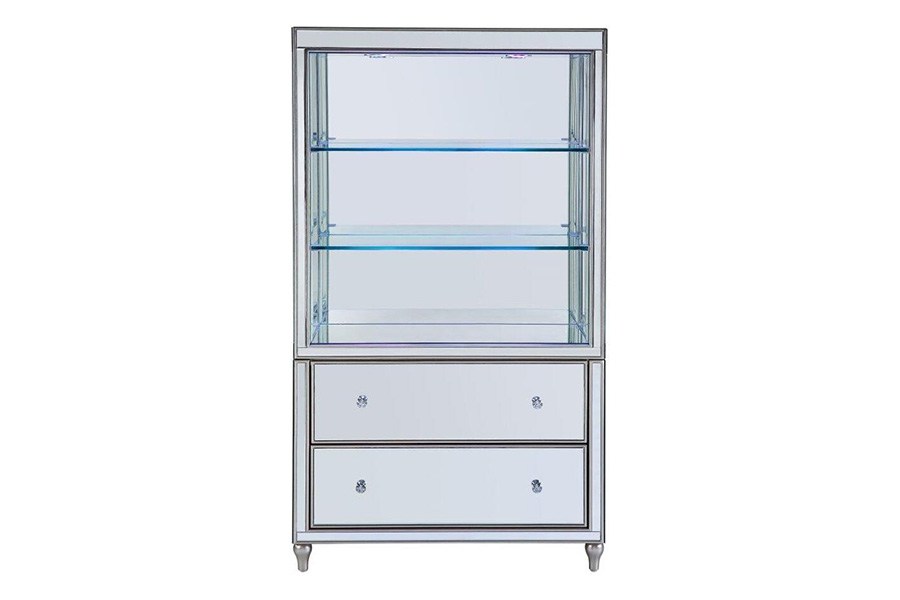 ACME - Dominic Bookcase in Mirrored
