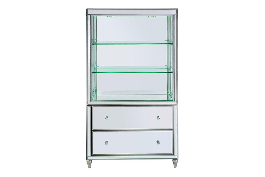 ACME - Dominic Bookcase in Mirrored