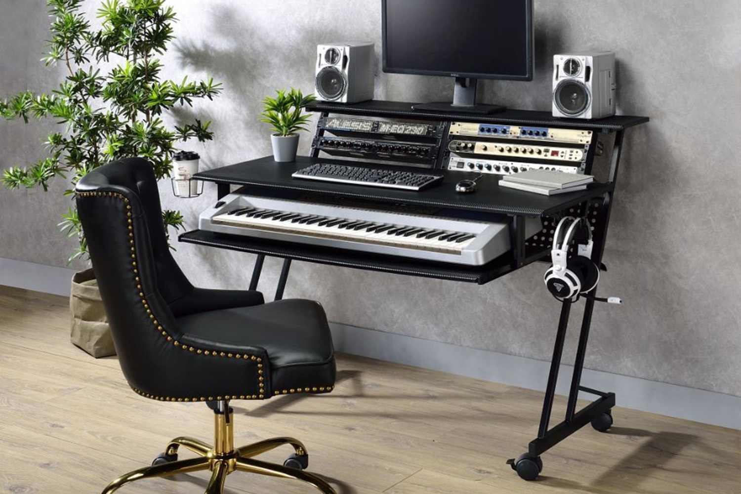 ACME Suitor Music Recording Studio Desk - Black