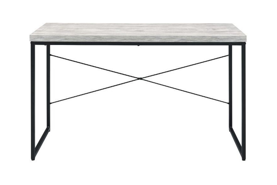 ACME Jurgen Desk - Antique White and Black