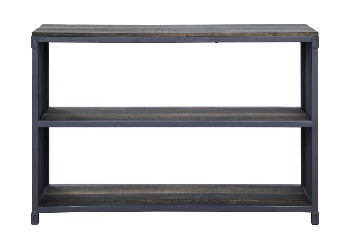 ACME - Cargo Bookshelf in Weathered Oak/Gunmetal