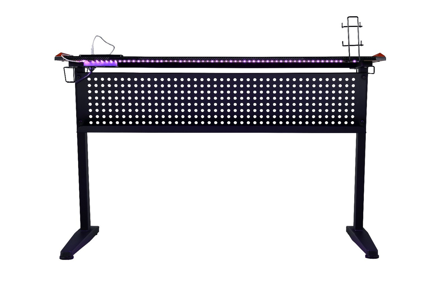 ACME - Dragi Gaming Desk with USB in Black/Red