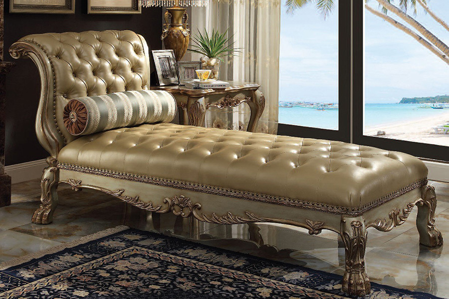 ACME Dresden Chaise - Gold Patina