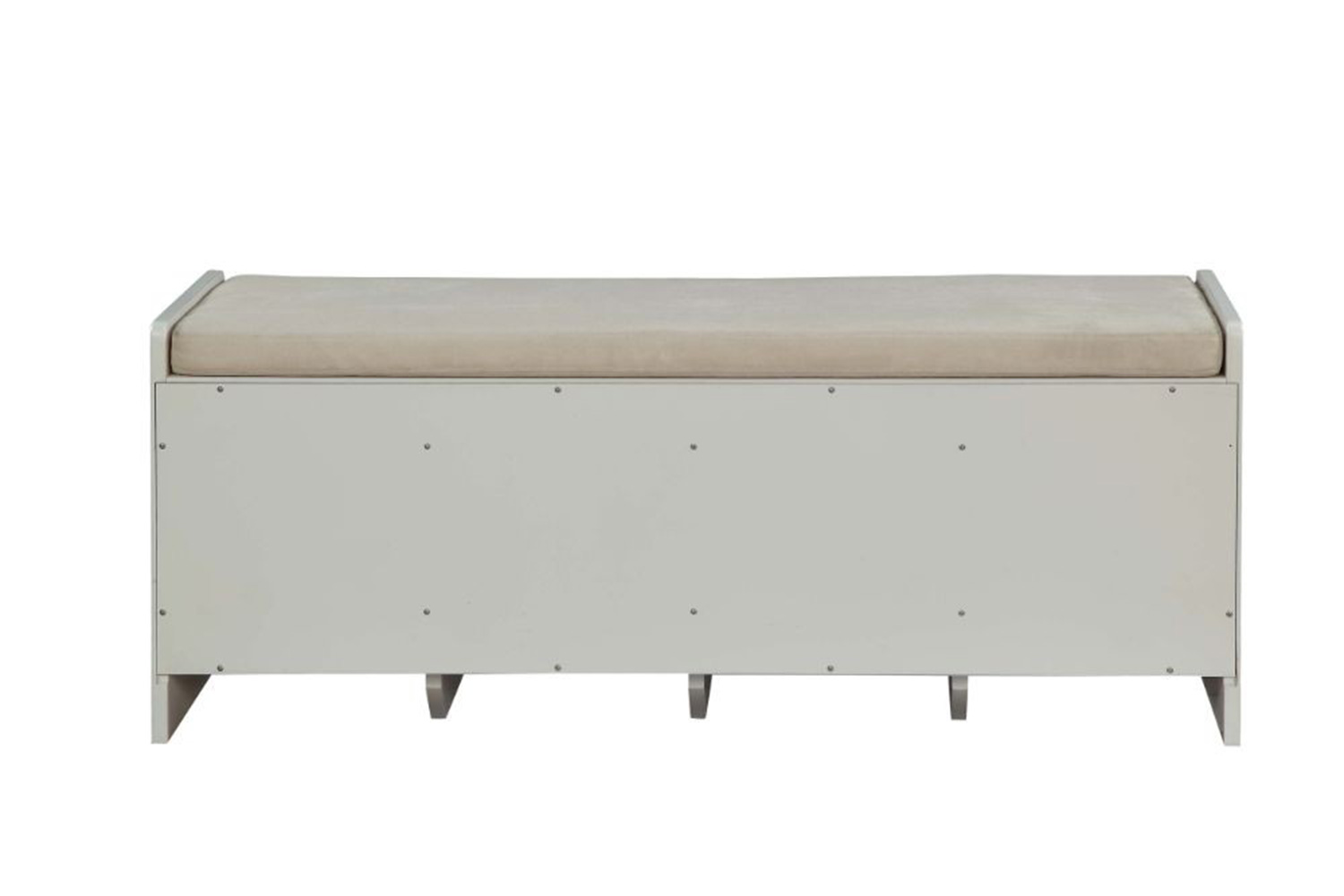 ACME - Berci Bench with Storage in Beige/White