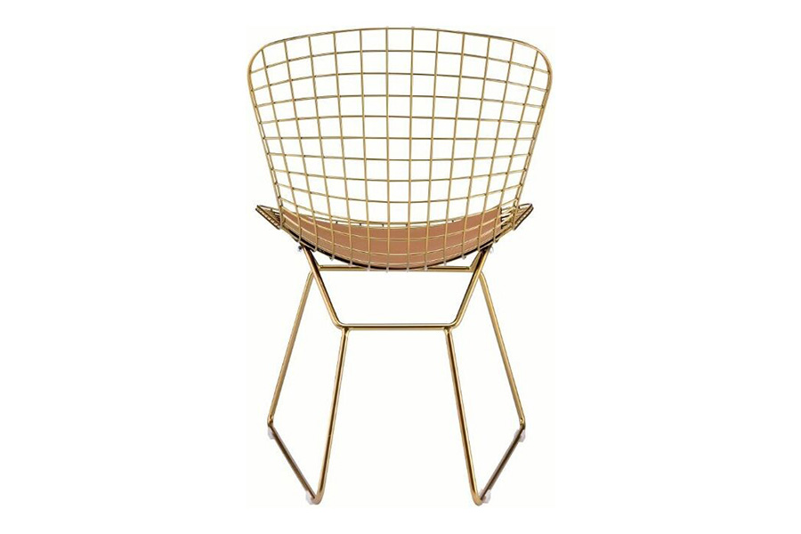 ACME - Achellia Side Chair (Set-2) in Whiskey/Gold