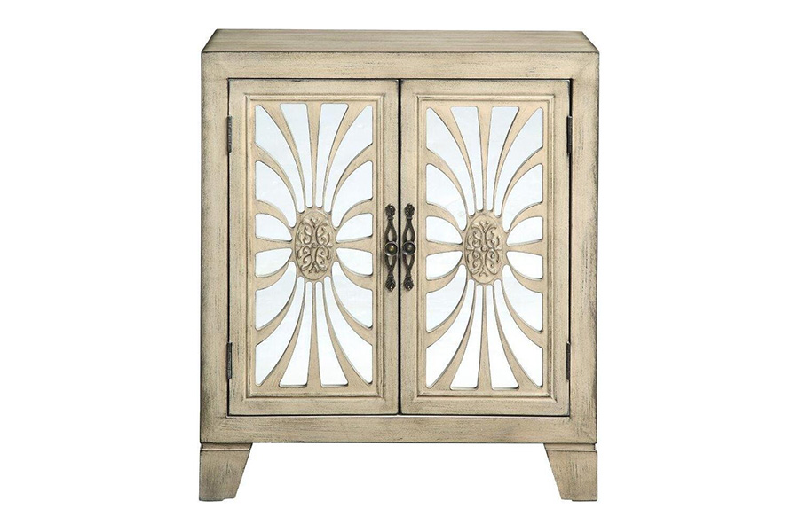 ACME - Nalani Console Cabinet in Antique White